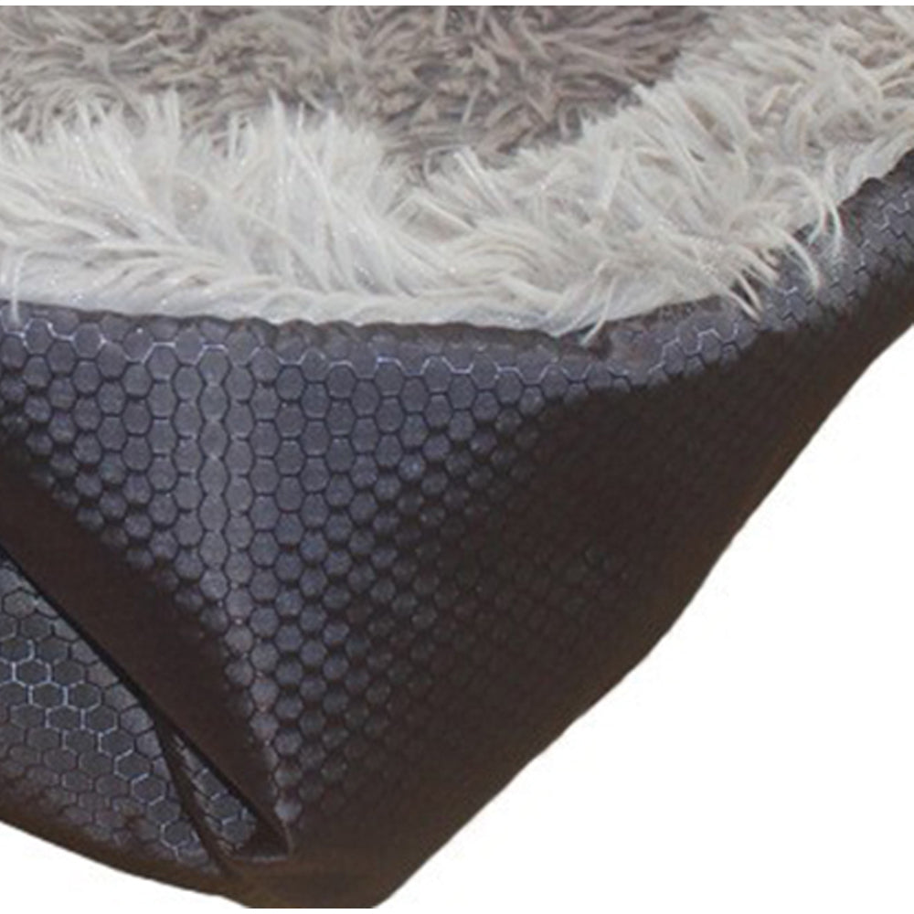 SOGA Black Dual-purpose Cushion Nest Cat Dog Bed Warm Plush Kennel Mat Pet Home Travel Essentials