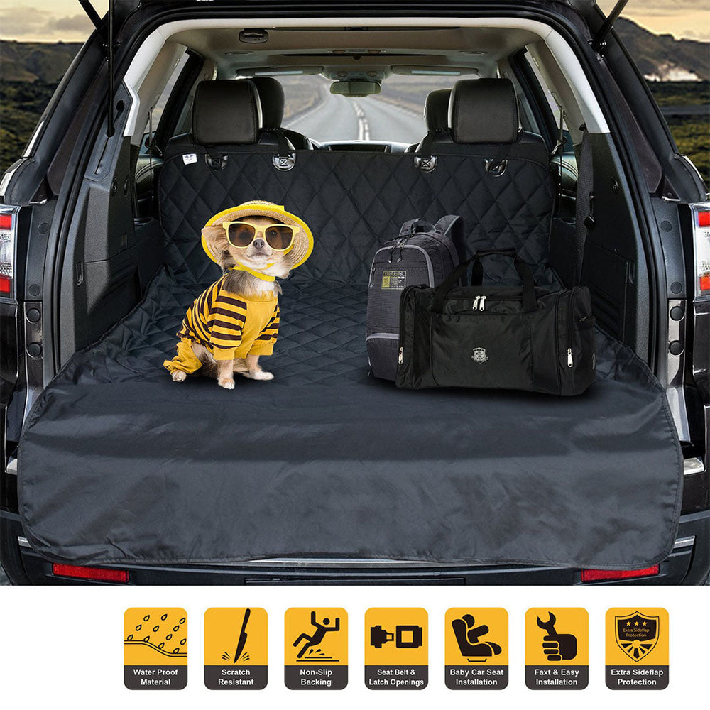 SOGA Premium Car Trunk Pet Mat Boot Cargo Liner Waterproof Seat Cover Protector Hammock Non-Slip Pet Travel Essentials