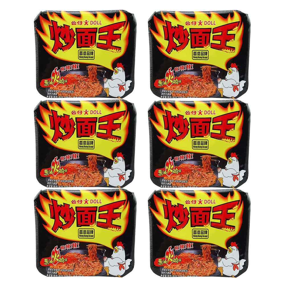 DOLL Instant Fried Noodle Hot Chicken Flavor 106gX6pack