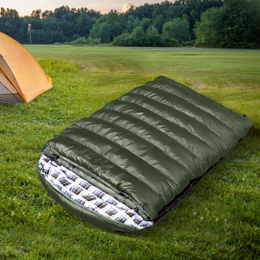 Mountview Sleeping Bag Double Bags Outdoor Camping Hiking Thermal -10    Tent