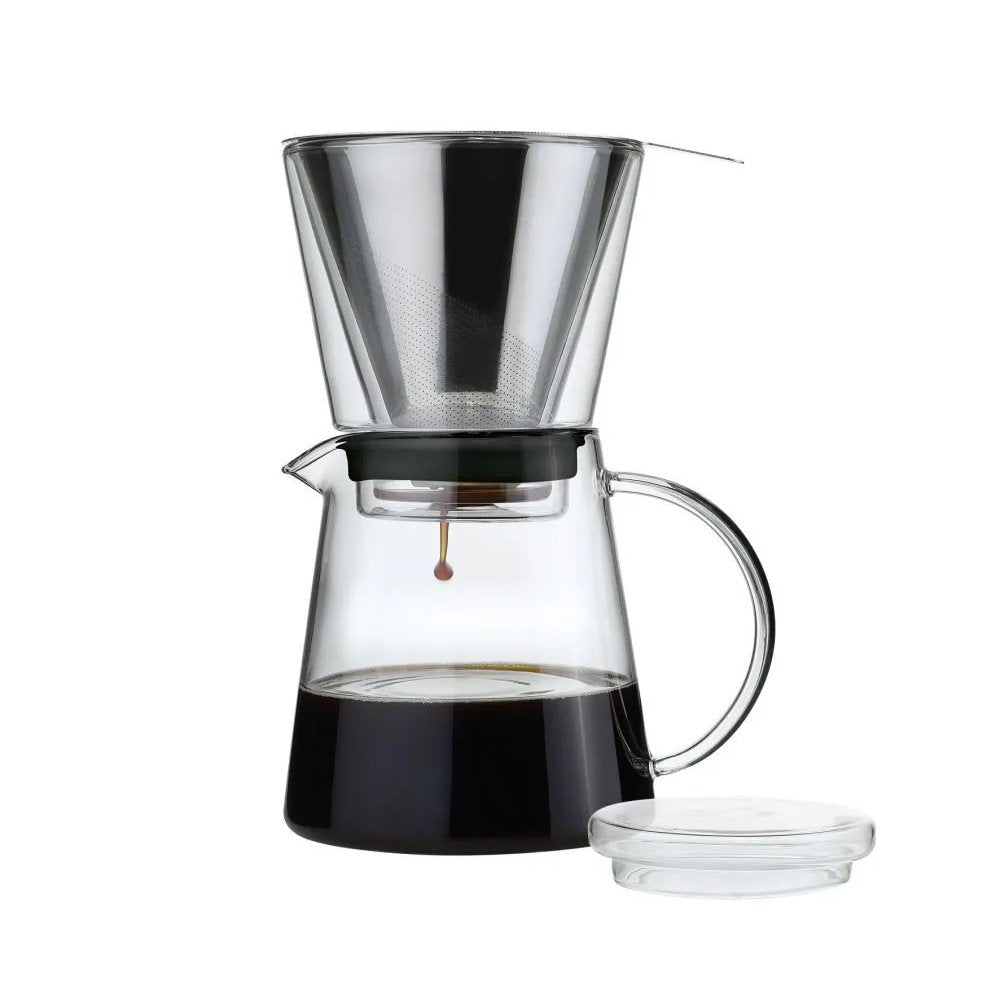 Zassenhaus Coffee Maker Coffee Drip21.5cm Borosilicate Glass, S/Steel Silicone