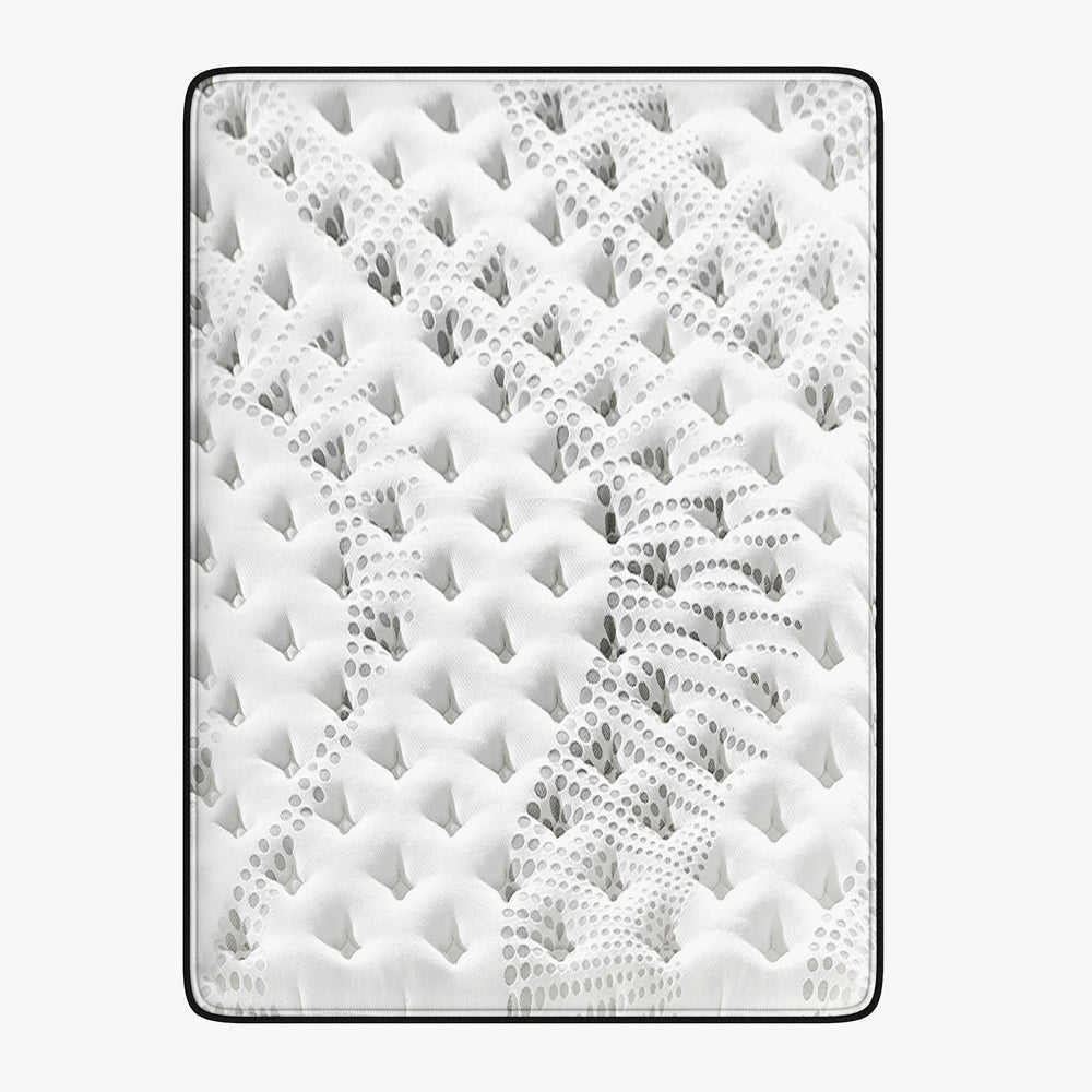 Luxopedic Pocket Spring Mattress 5 Zone 32CM Euro Top Memory Foam Medium Firm King White, Grey
