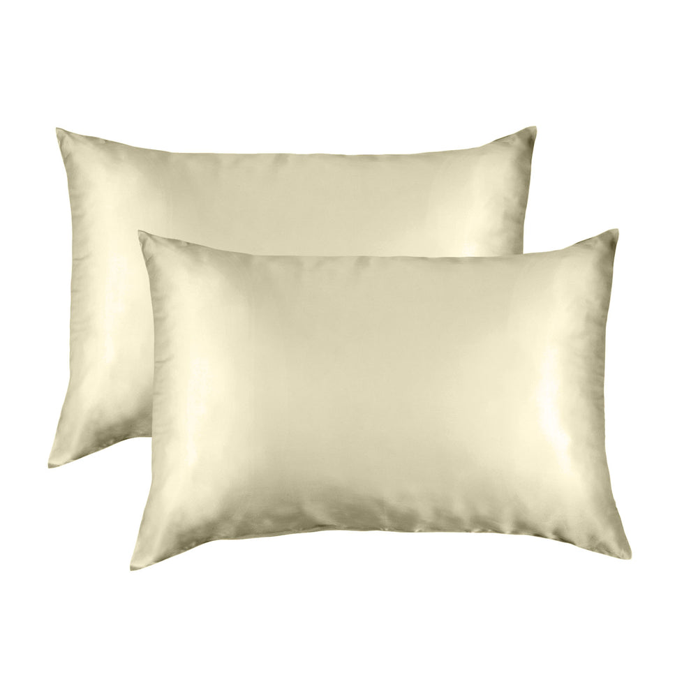 Royal Comfort Mulberry Soft Silk Hypoallergenic Pillowcase Twin Pack Standard Sage