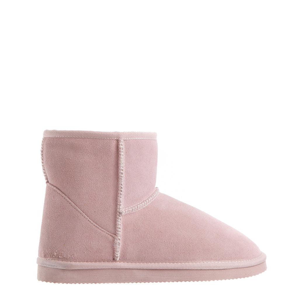 Royal Comfort Ugg Slipper Boots Womens Leather Upper Wool Lining Breathable (5-6) Pink