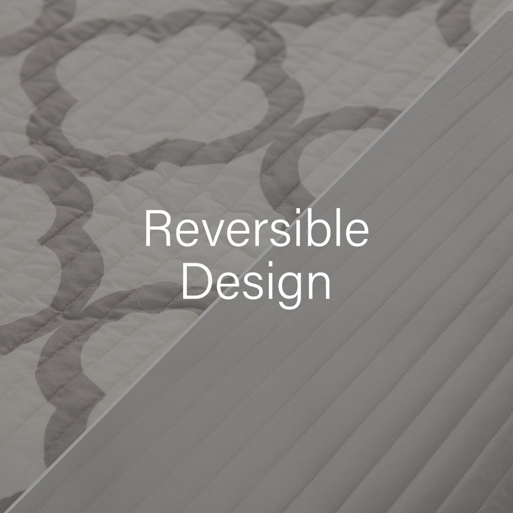 Royal Comfort Bamboo Cooling Reversible 7 Piece Comforter Set Bedspread King White