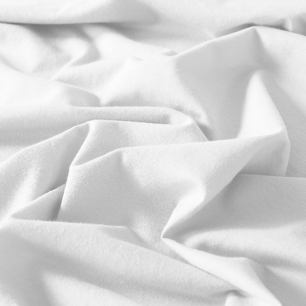 Royal Comfort 100% Jersey Cotton Quilt Cover Set Ultra Soft Bedding Luxurious King White