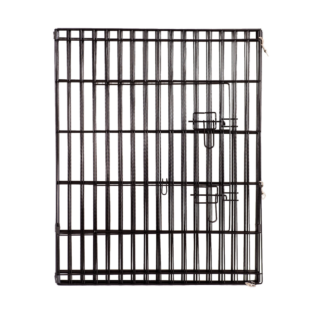 4Paws 8 Panel Playpen Puppy Exercise Fence Cage Enclosure Pets 24 inch Black