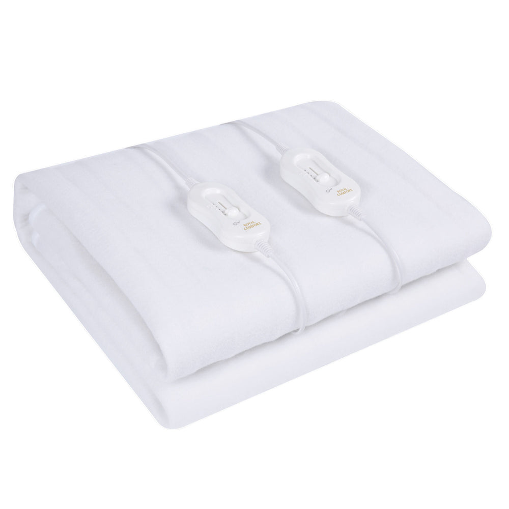 Royal Comfort Thermolux Comfort Electric Blanket Fully Fitted Washable Queen White