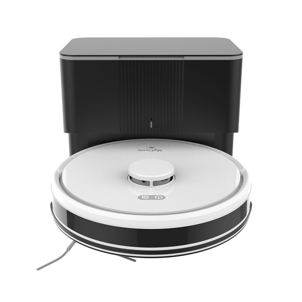 MyGenie Laser IQ360 Turbo+ Total Clean System Robot Vacuum w/ Tower 3000pa LiDAR White