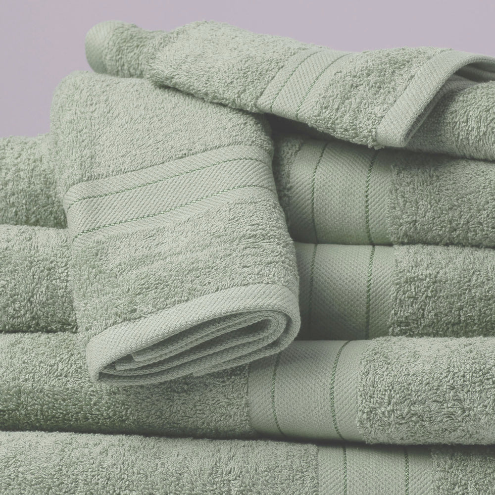 Royal Comfort 20 Piece Towel Set Regency 100% Cotton Luxury Plush 20 Pack Sage Green