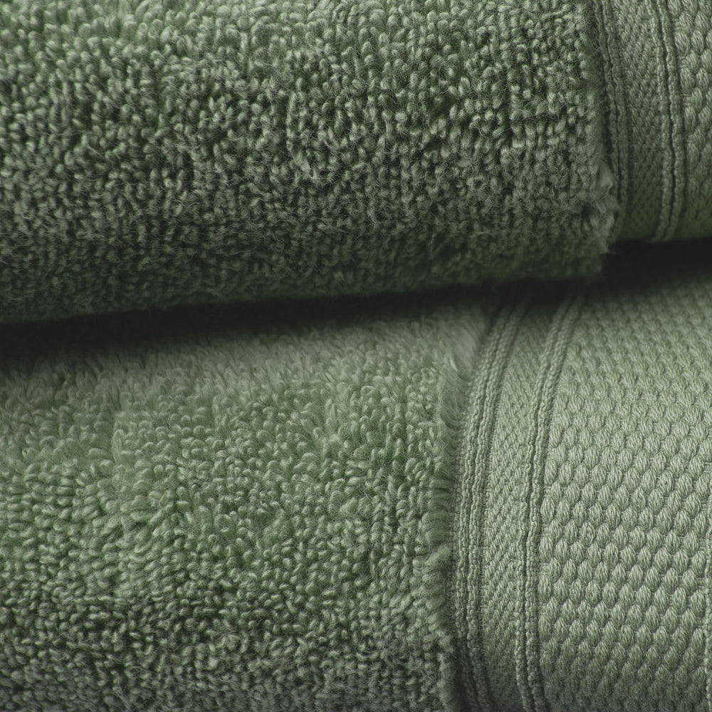 Royal Comfort Towel Set 8 Piece 100% Cotton Zero Twist Luxury Plush 8 Pack Sage Green