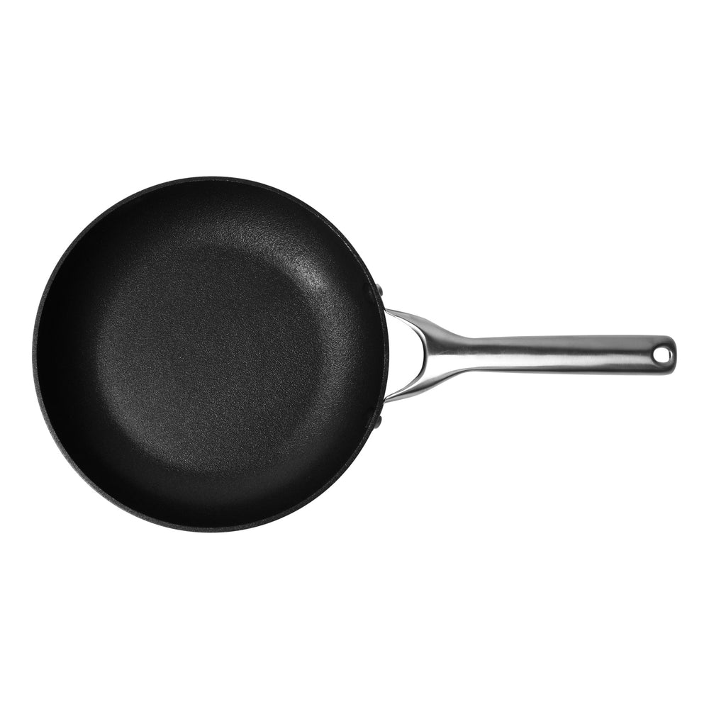 Gourmet Kitchen Meteore Non-Stick Frypan Black with Silver Handle 20cm