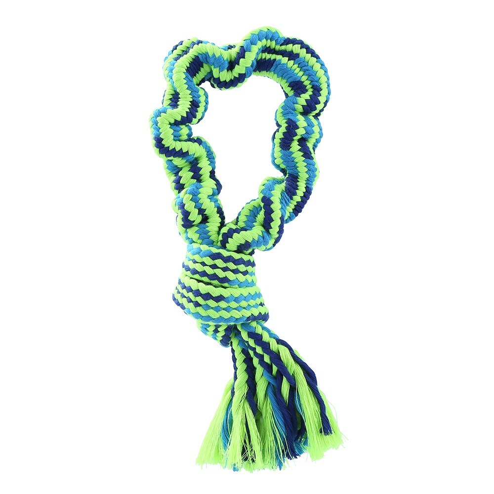 Paws &amp; Claws Tug-Of-War Bungee Rope Loop 33cm Blue/Green
