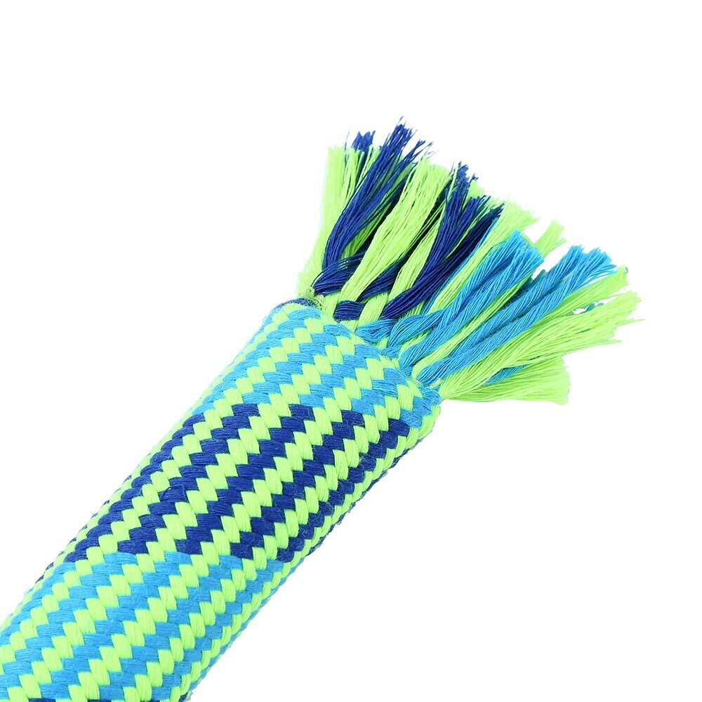 Paws &amp; Claws Tug-Of-War Rubber Core Rope 30cm Blue/Green