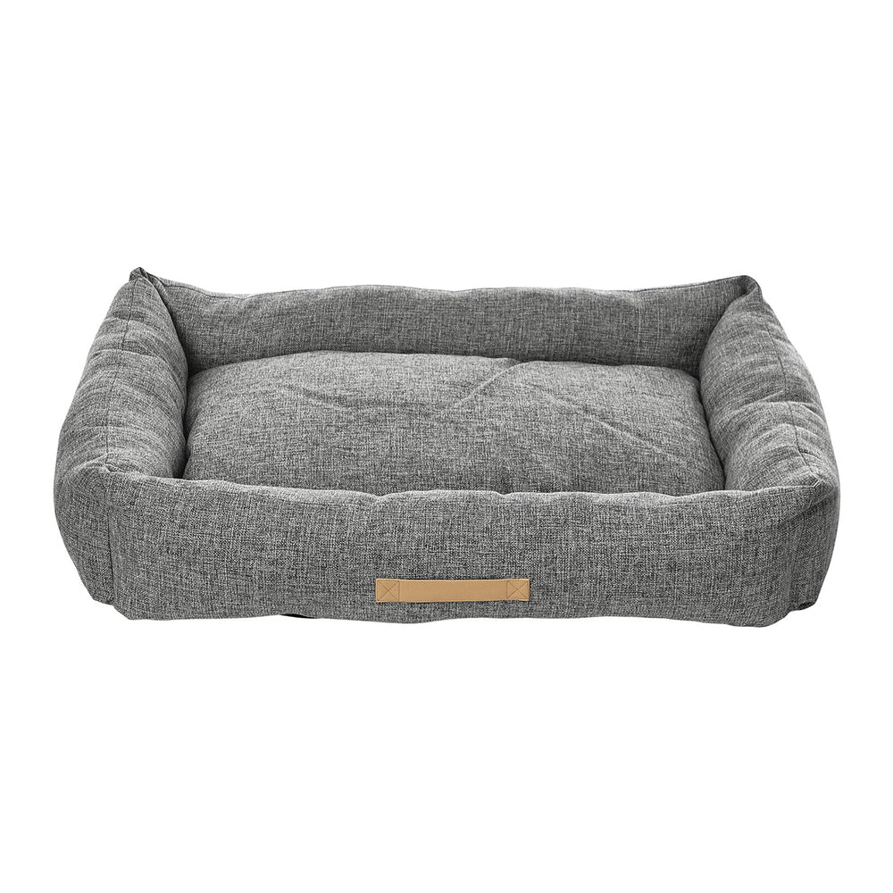 M-Pets Large 95 x 75 x 22 cm Oleron Dog/Pet Basket/Bed Dark Grey