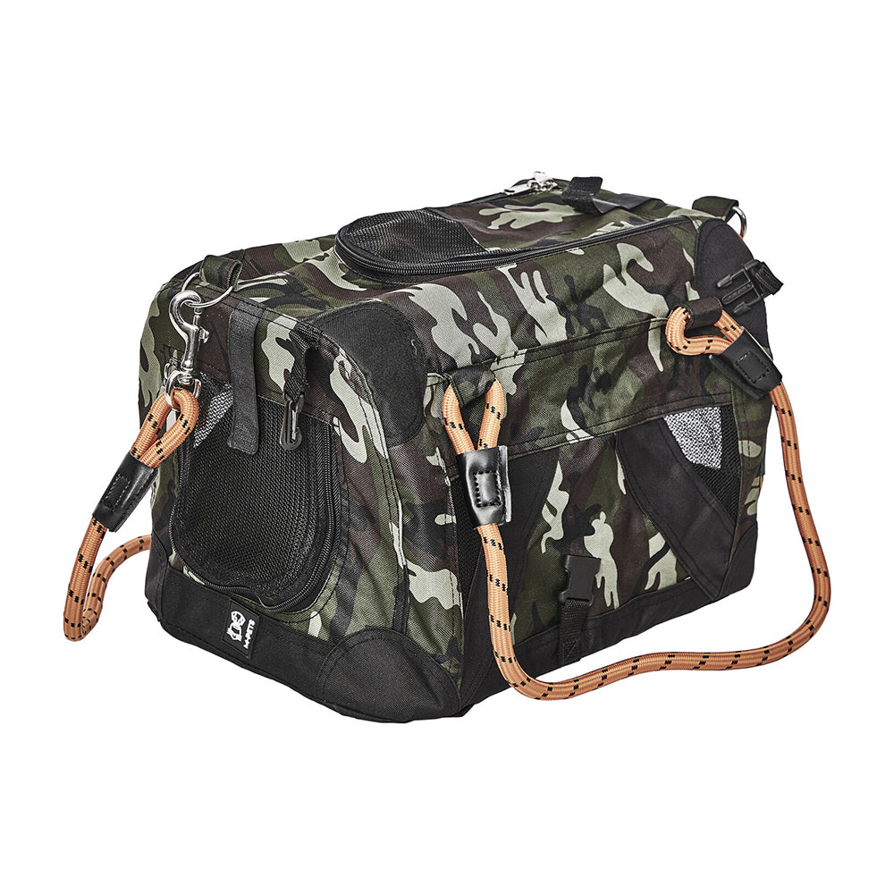 M-Pets 2-in-1 Remix Travel 41cm Carrier Pet/Dog Bag Camouflage/Orange