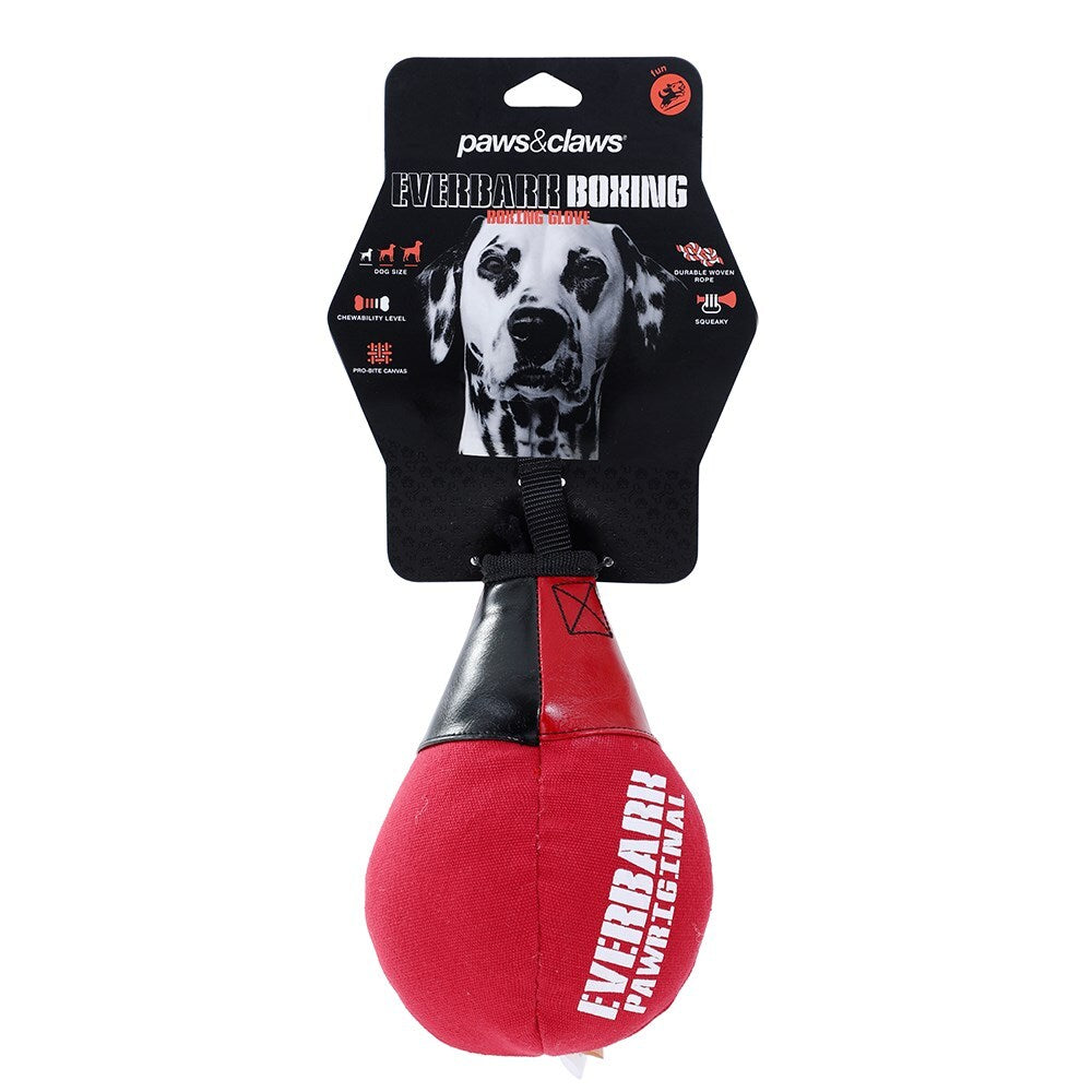Paws &amp; Claws Boxing Speedball Oxford Toy 21X8X8cm Red