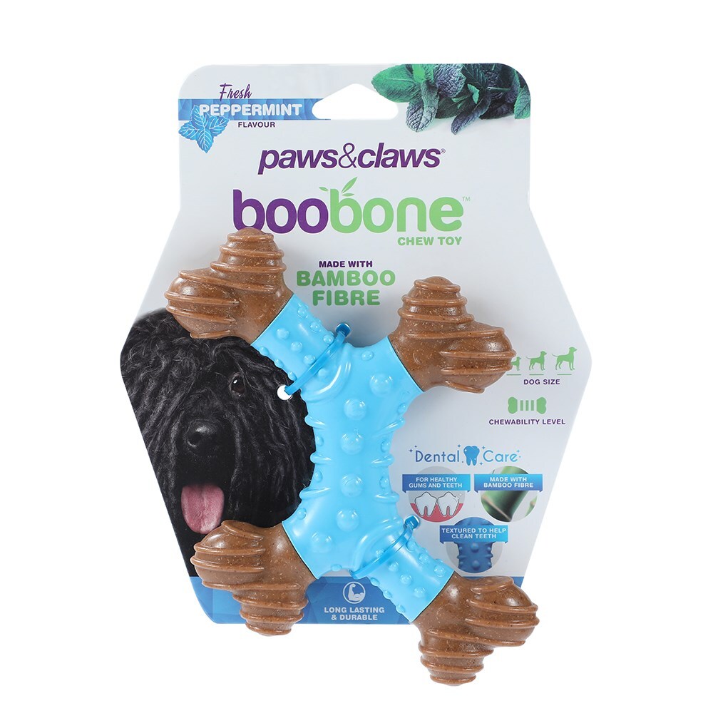 Paws &amp; Claws BooBone 4 Way Dental Bone - Peppermint