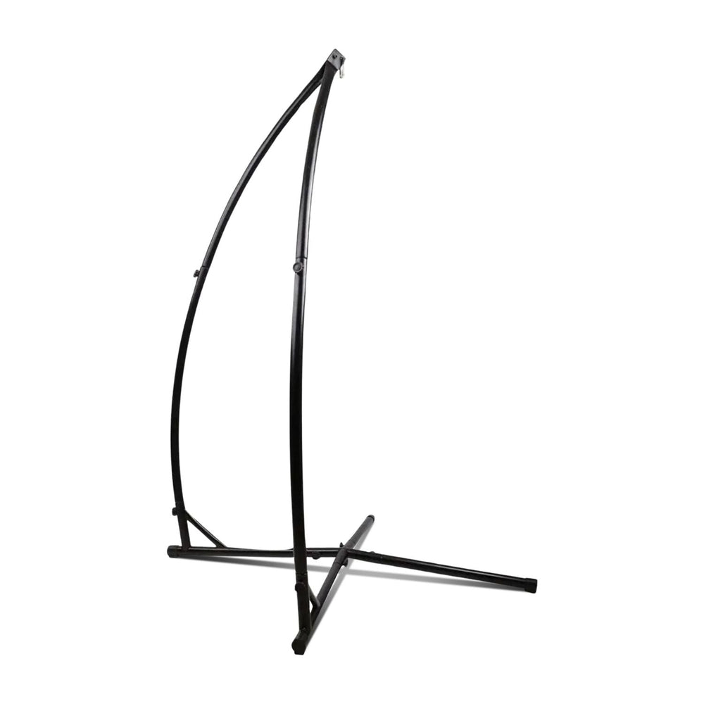 NOVEDEN Heavy Duty Metal Frame Hammock Swing Chair Stand - Black