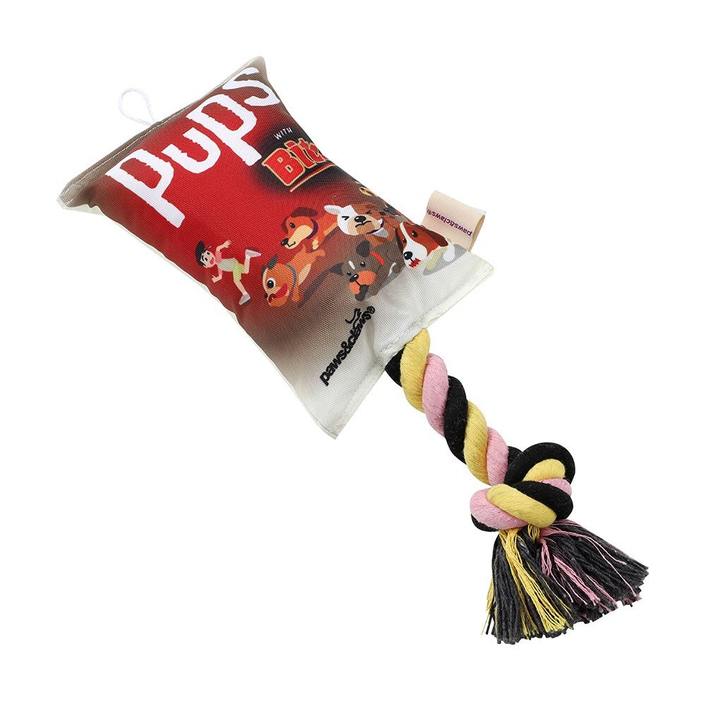 Paws &amp; Claws Pups Snacks 25cm Oxford Tugger Toy w/ Rope