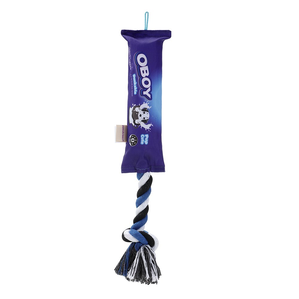 Paws &amp; Claws Oboy Snacks Oxford Tugger Toy W/ Rope 25X6X6cm