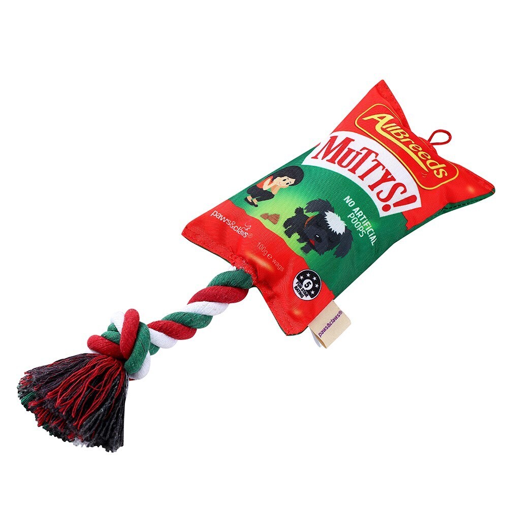 Paws &amp; Claws Muttys Lollies Oxford Tugger W/ Rope 39X21X13cm