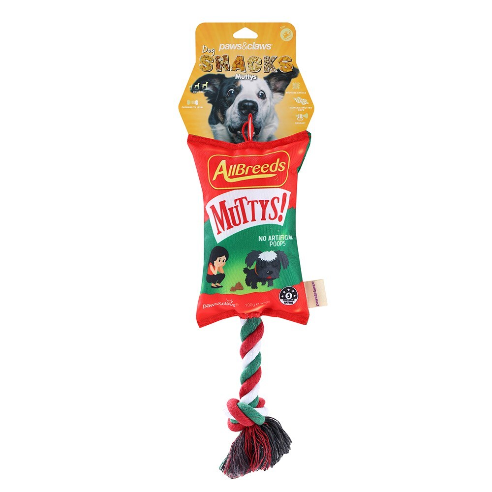 Paws &amp; Claws Muttys Lollies Oxford Tugger W/ Rope 39X21X13cm