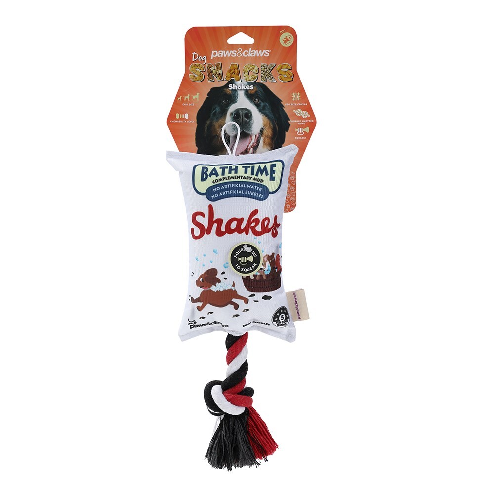 Paws &amp; Claws Shakes Lollies Oxford Tugger W/ Rope 39X21X13cm