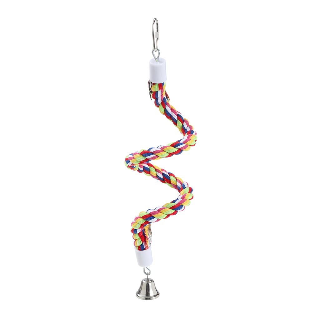 Parrot Spiral Rope Toy W/ Bell 50X2Cm