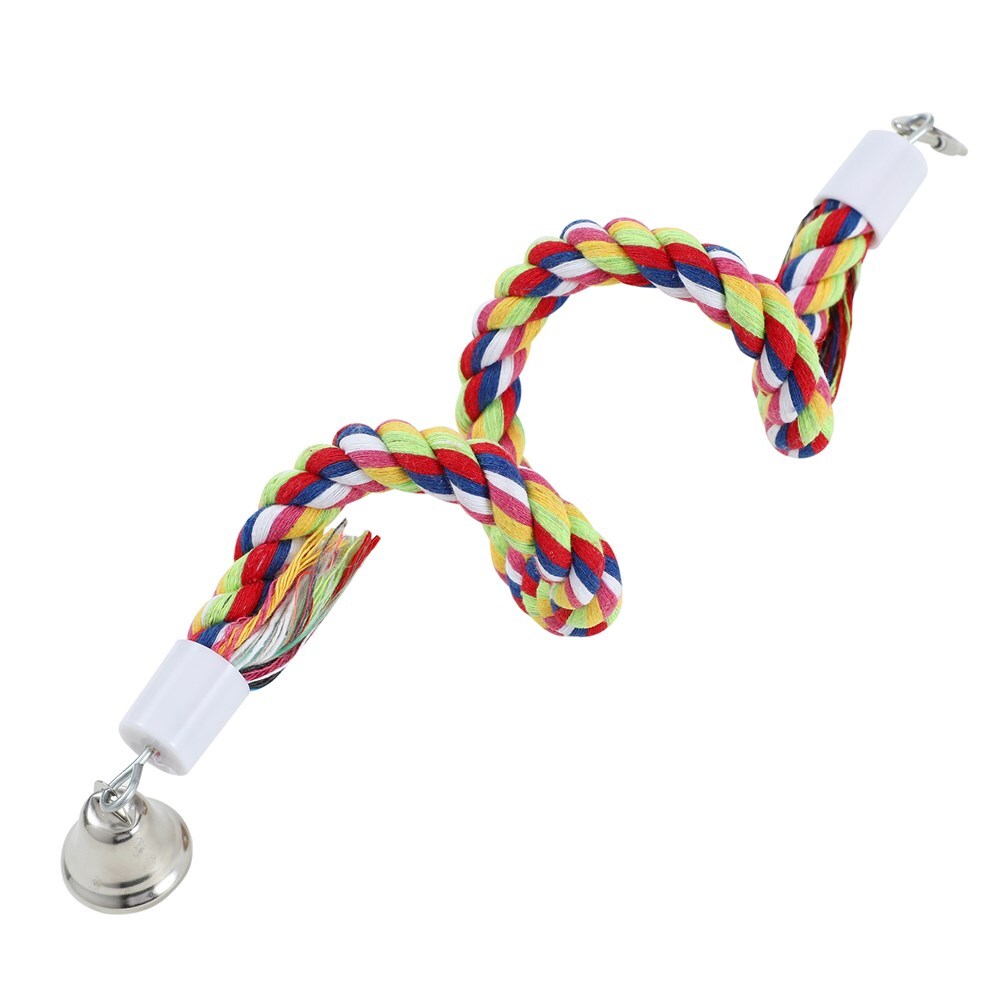 Parrot Spiral Rope Toy W/ Bell 50X2Cm