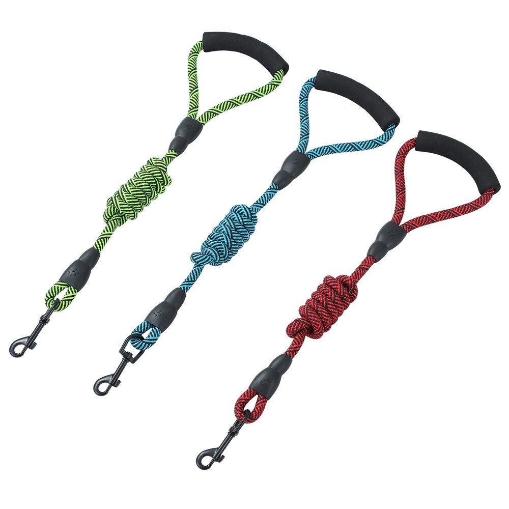 Paws &amp; Claws Rope Style Pet Dog Lead w/Comfort Handle Assorted