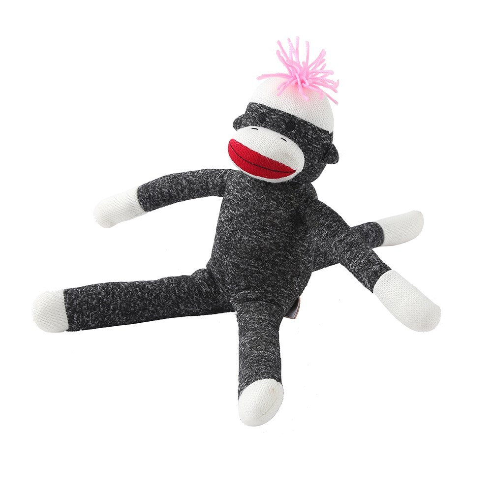 Paws And Claws 40x45cm Sock Monkey Plush Dog/Pet Toy