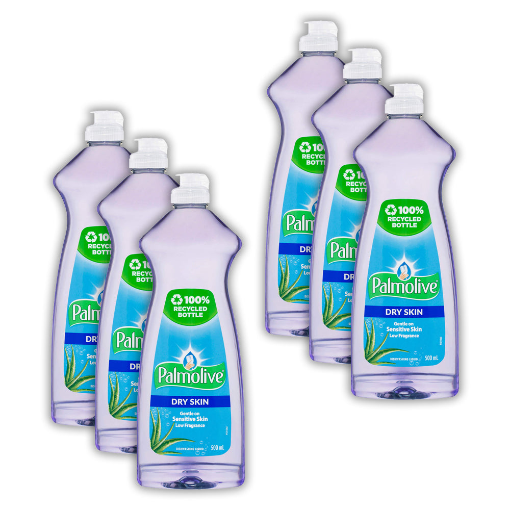 6PK Palmolive 500ml Dishwashing Liquid Dry Skin Aloe