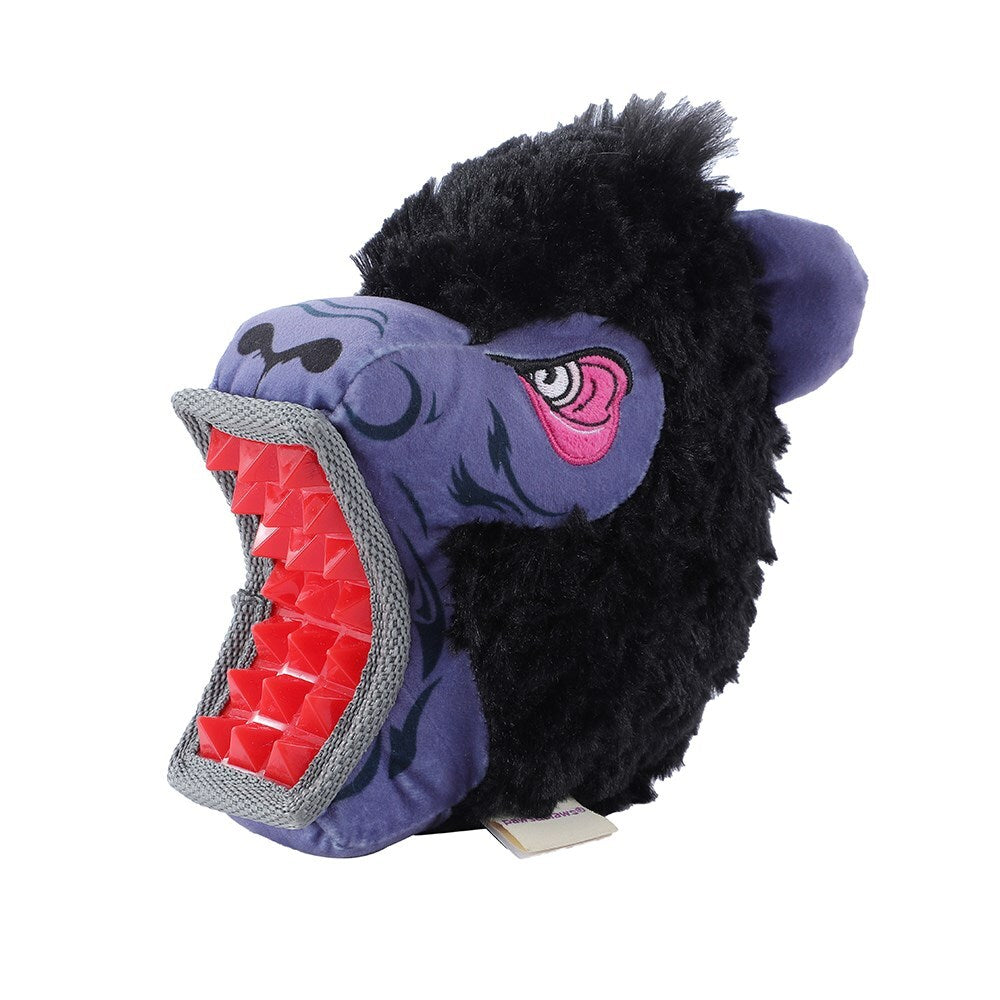 Paws &amp; Claws 21cm Big Biter Gorilla TPR/Plush Pet/Dog Toy w/ Squeaker