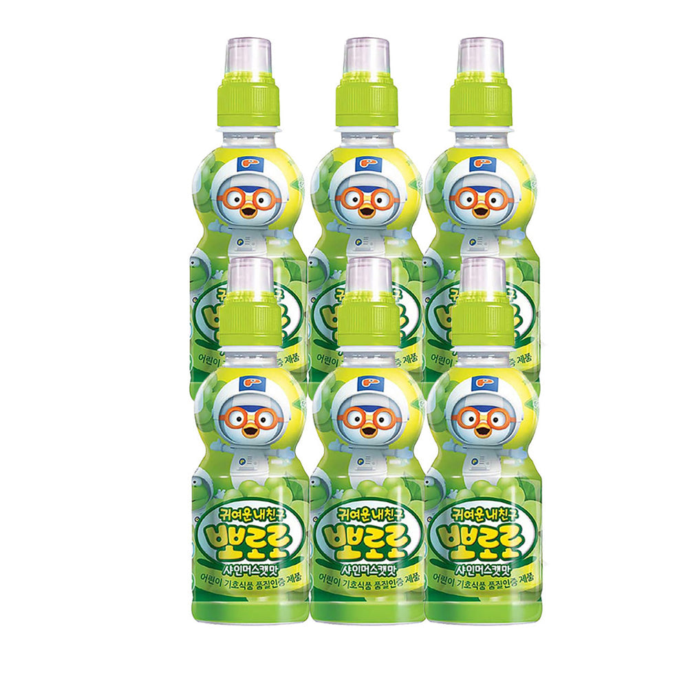 Paldo Pororo Kids Juice Drink Muscat Flavor 235ml 6pack