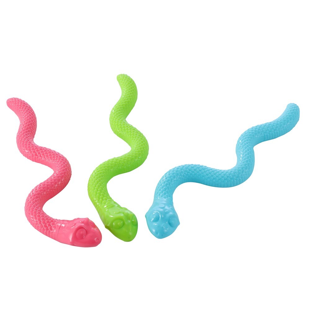 Paws And Claws 41cm Vinyl Flexi-Snake Dog/Pet Toy Assorted