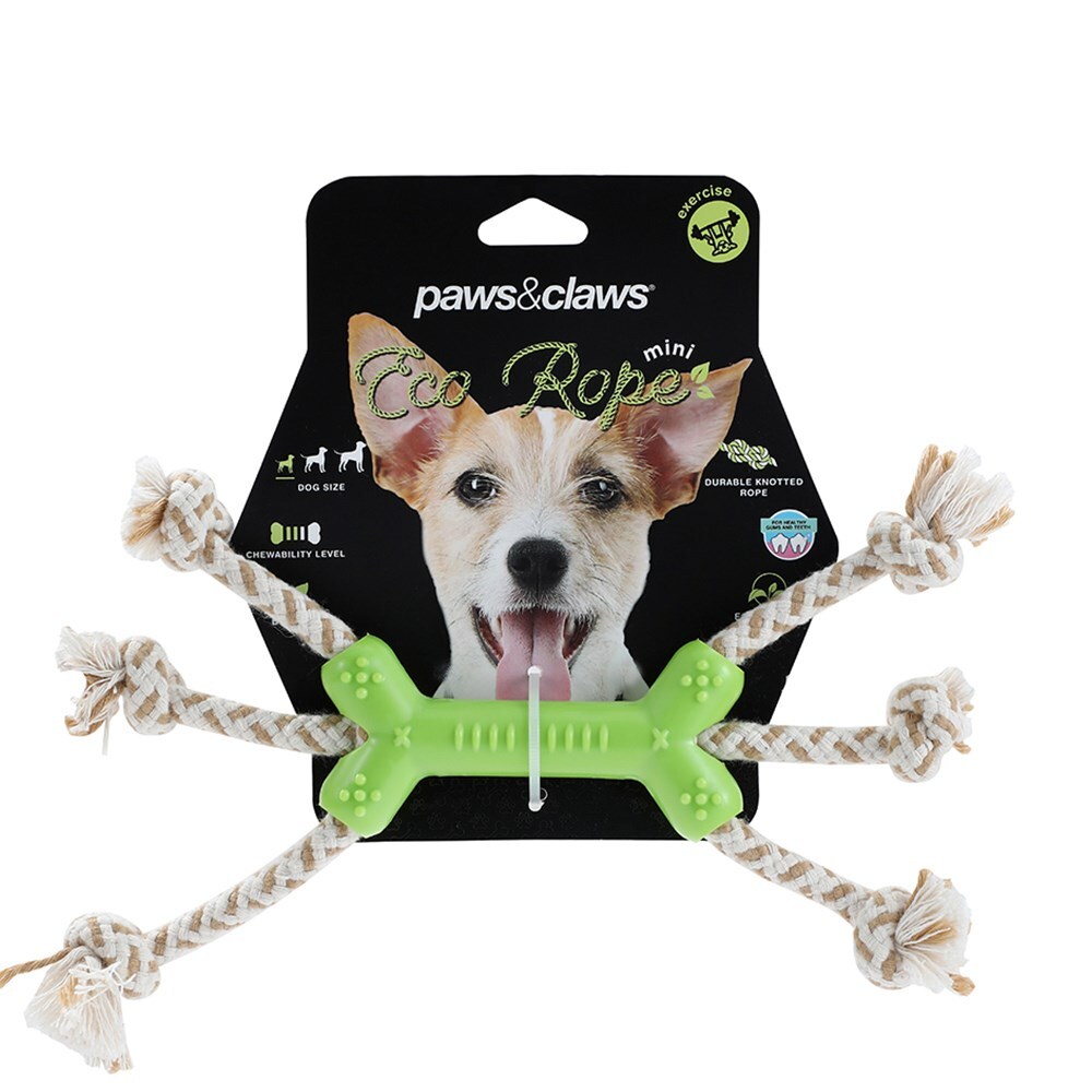 Paws &amp; Claws 24cm Eco Rope Minis Assorted