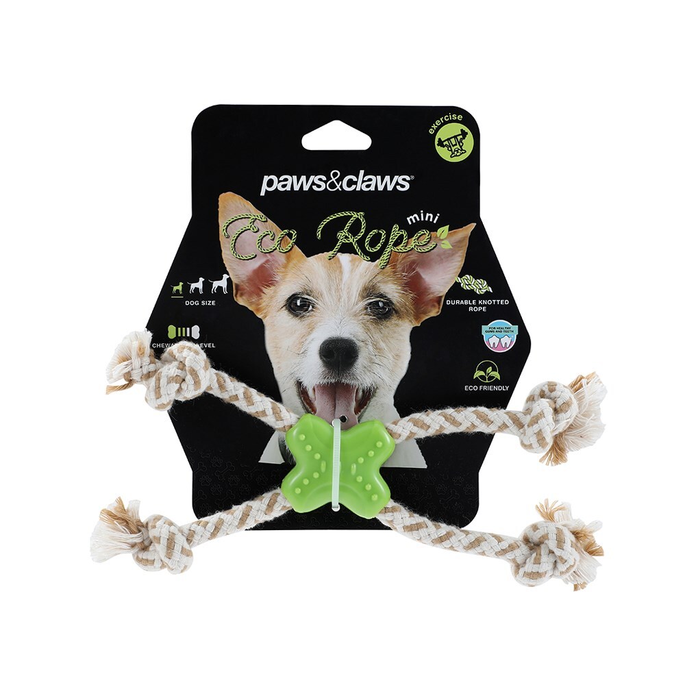 Paws &amp; Claws 24cm Eco Rope Minis Assorted