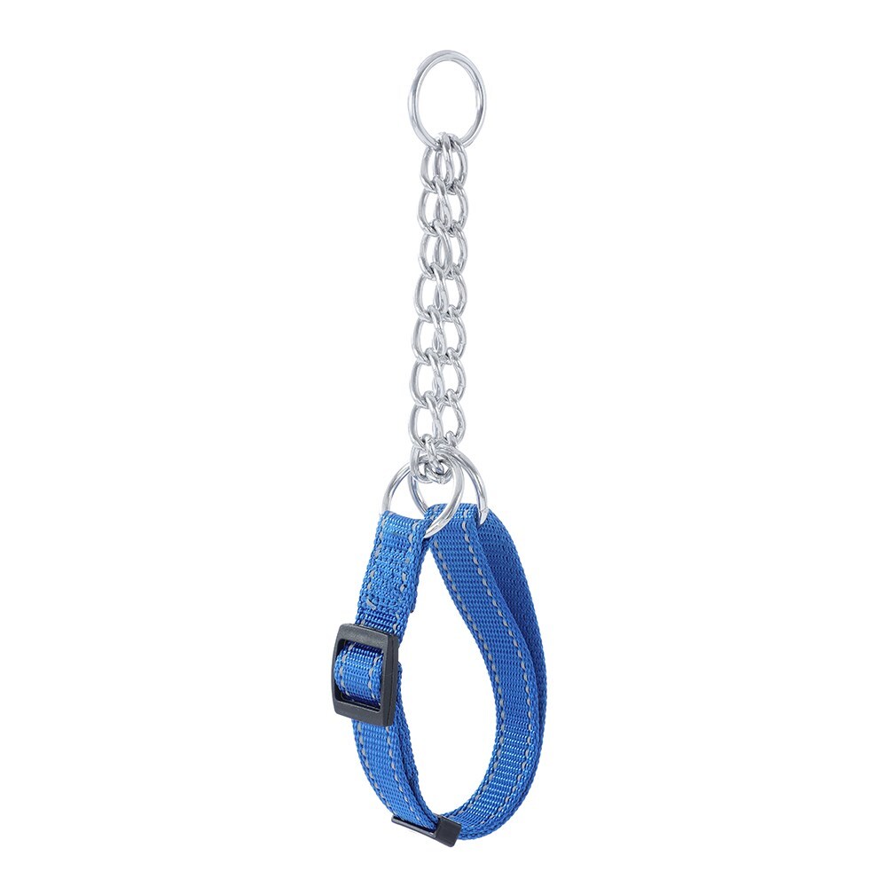 Paws &amp; Claws Chain Dog Pet Training Collar 36-50cm w/ Webbing Medium - Assorted