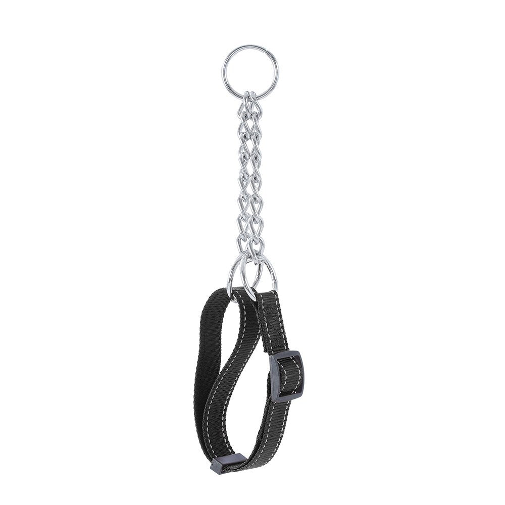 Paws &amp; Claws Chain Dog Pet Training Collar 40-60cm w/ Webbing Large - Assorted