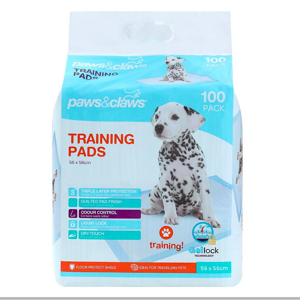 Paws &amp; Claws Antibacterial Training Pads 100pc