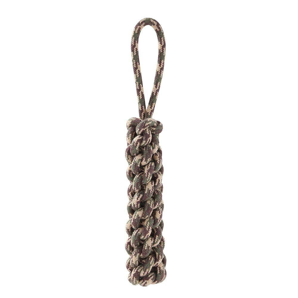 Paws &amp; Claws Military 35x4cm Braided Tugger Toy Assorted