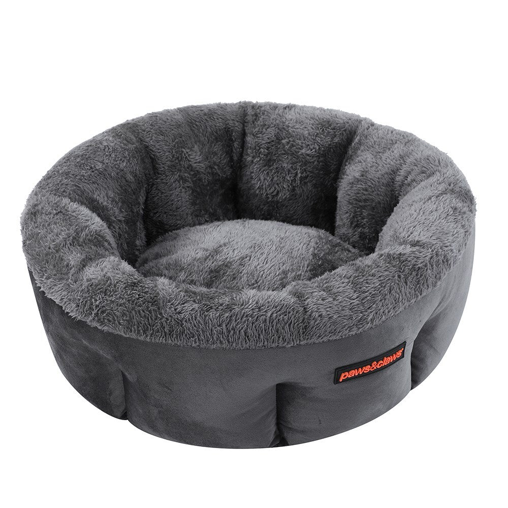 Paws &amp; Claws 48cm Moscow Snuggler Bed - Dark Grey