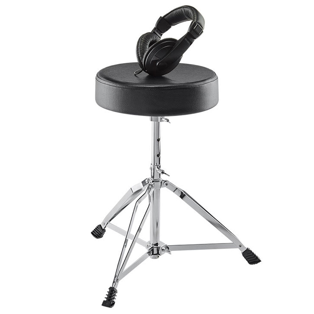 Alesis Drum Essentials Round Drum Throne + Headphones