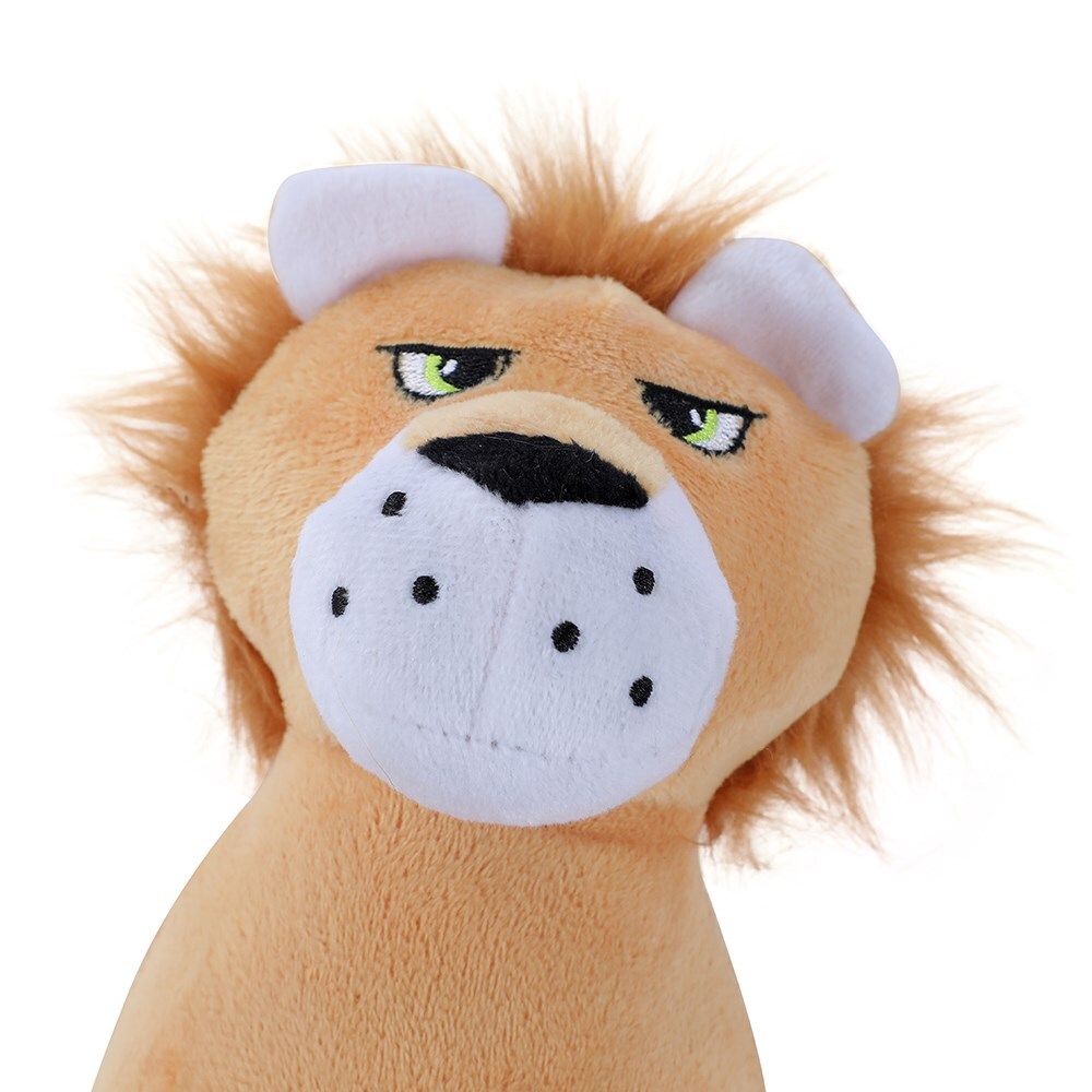 Paws &amp; Claws Plush Squeaky Animal Head Pet Dog Toy Assorted