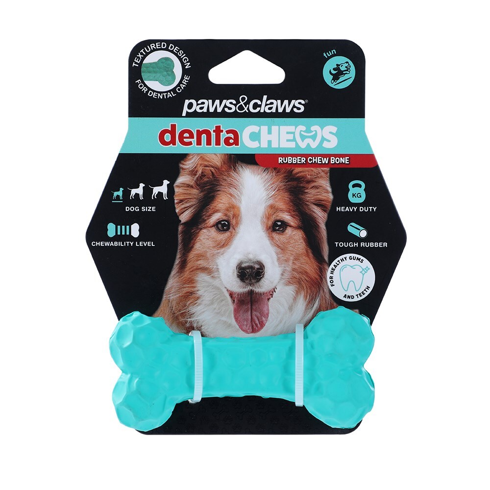 Paws And Claws 9.6x4.5x2.5cm Denta Chews Bone Dog/Pet Toy
