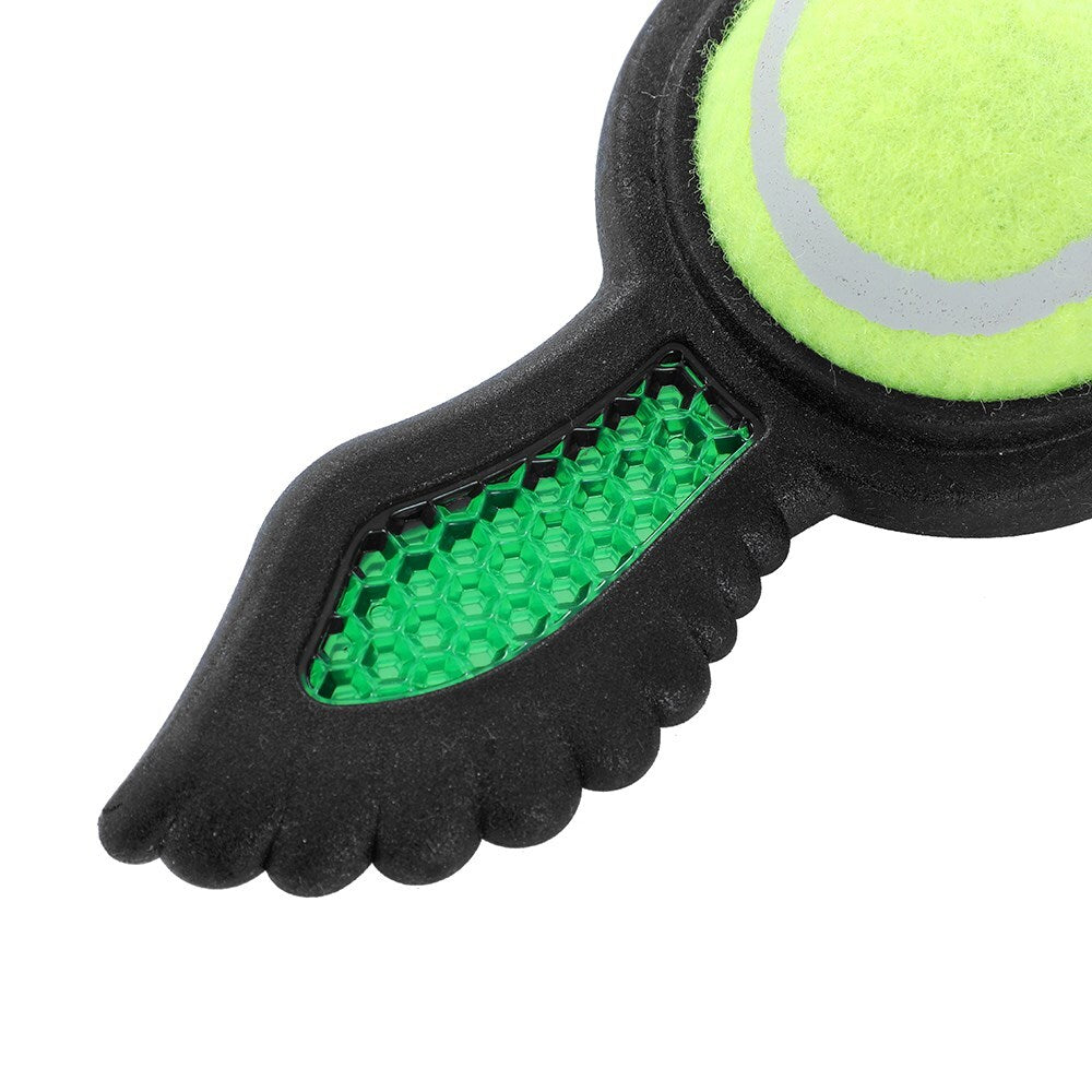 Paws &amp; Claws 21.9x19.5x6cm Fetch Flyer Foam Dart w/ Tennis Ball Dog/Pet Toy Black