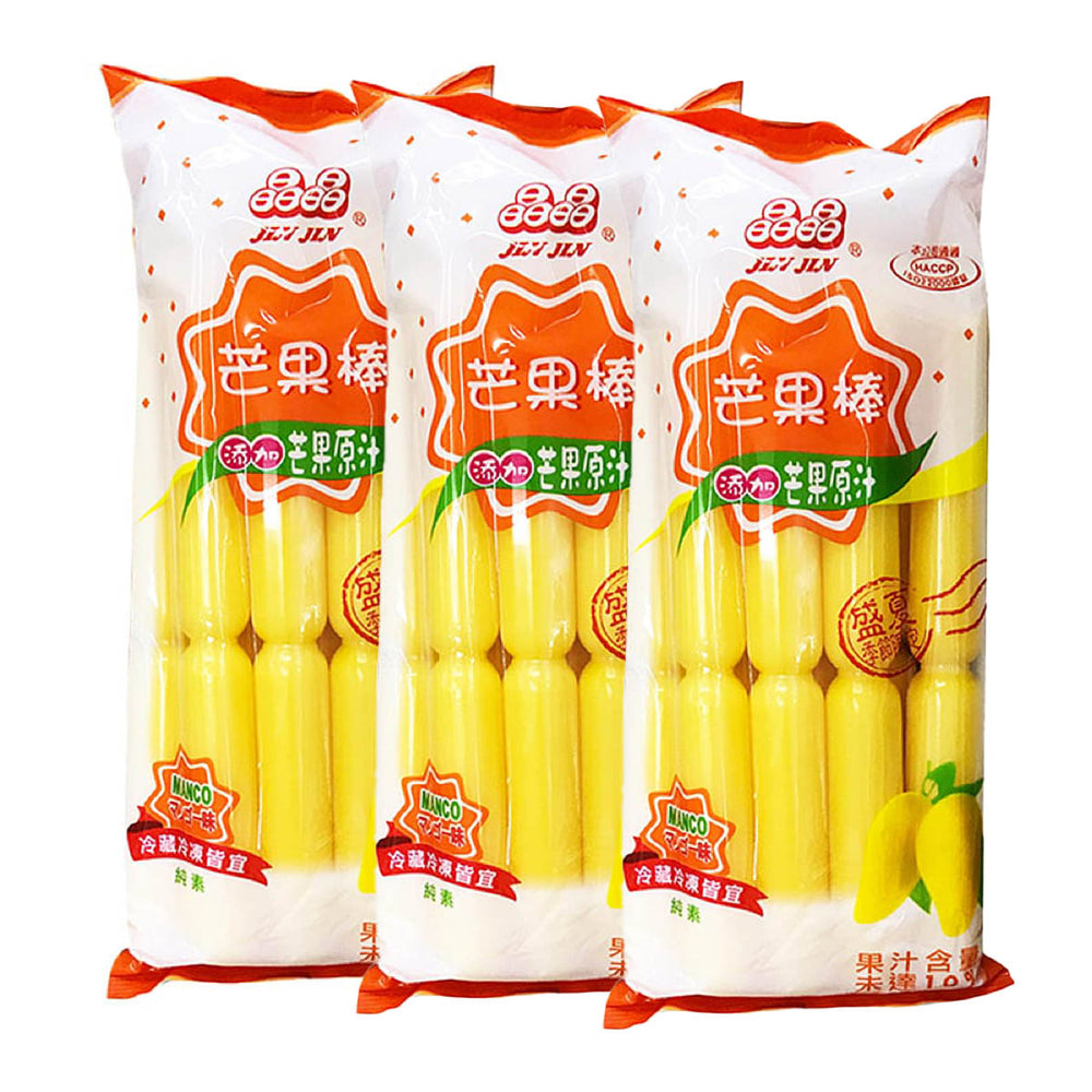 JinJin Yogurt Bar Mango Flavor 8pcs in 680mlX3Pack