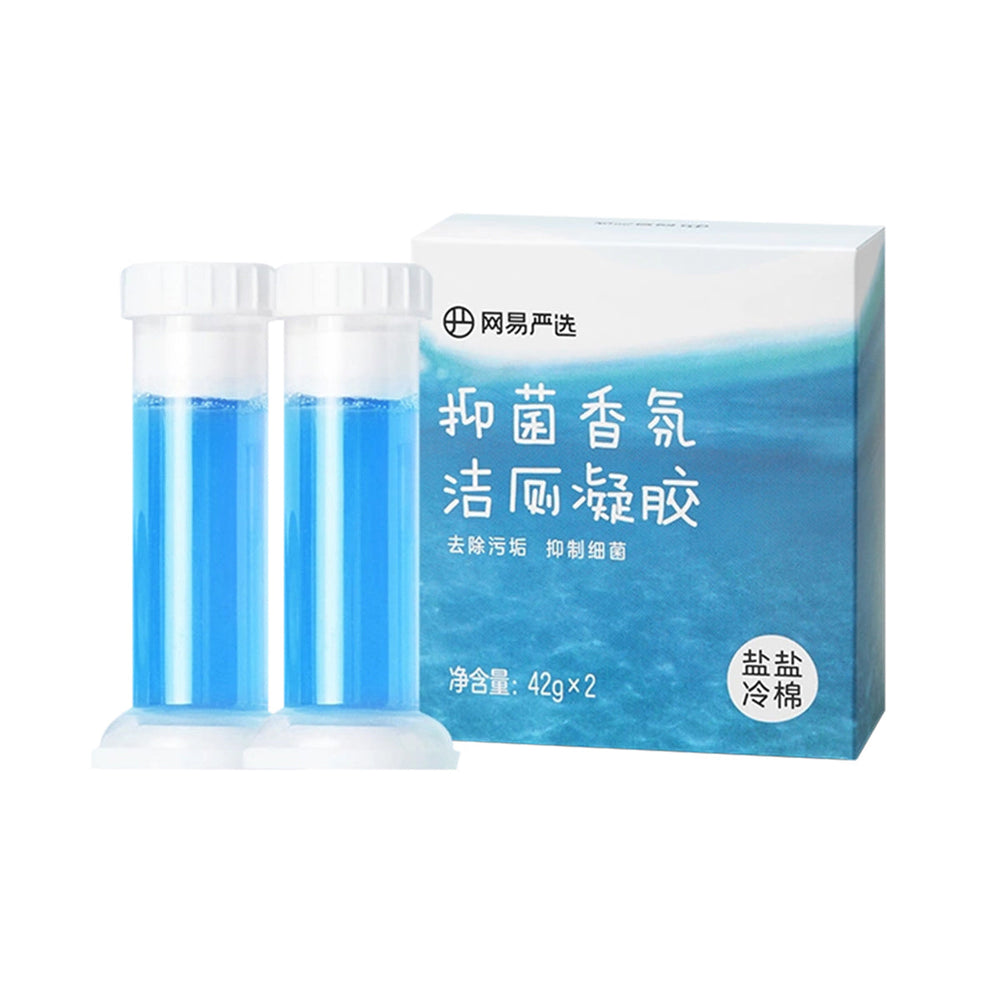 Lifease Antibacterial Fragrant Toilet Cleaning Gel Toilet Gel Stamps Toilet Bowl Cleaner Blue 42g X1Pack