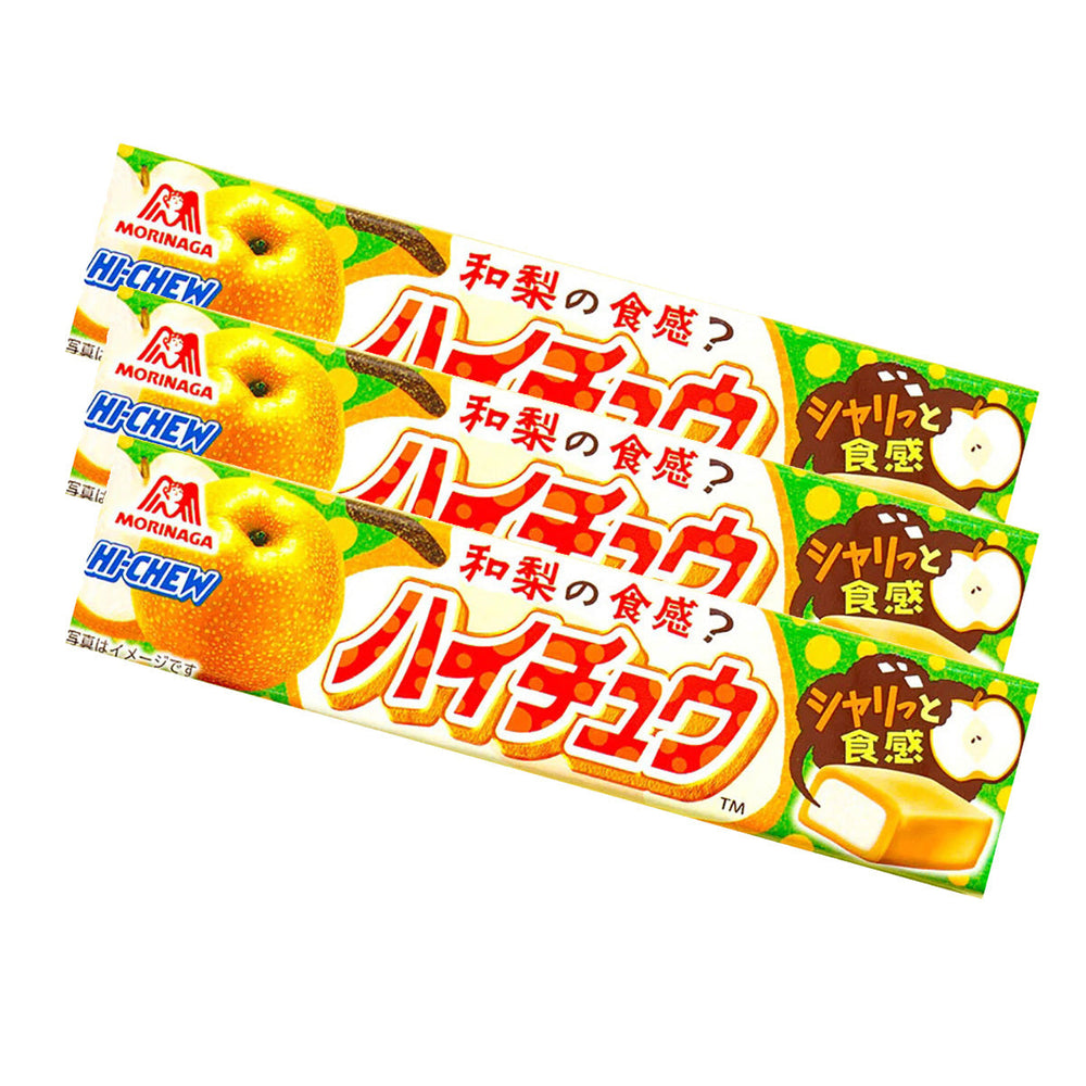 Morinaga Hi Chew Filled Gummy Candy Pear Flavor 12pcs X3pack